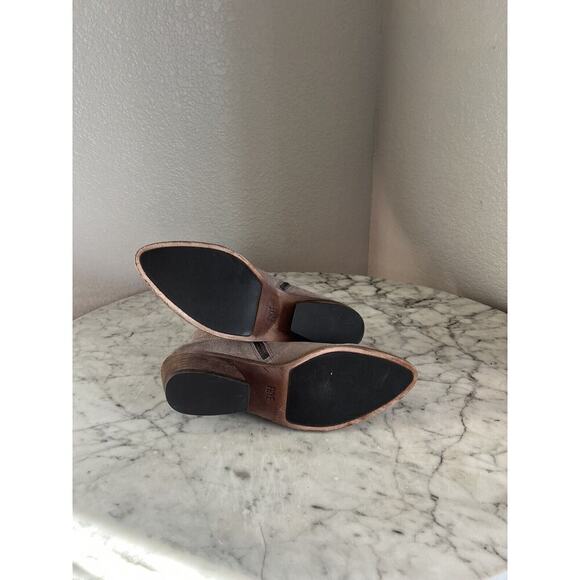 Frye Farrah Ankle Boots Womens Size 9 M Suede Inside Zip Booties - Picture 6 of 7